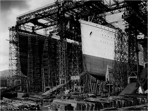 Titanic en construccion